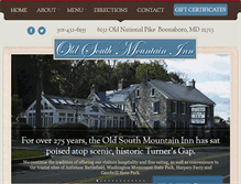 Tablet Screenshot of oldsouthmountaininn.com